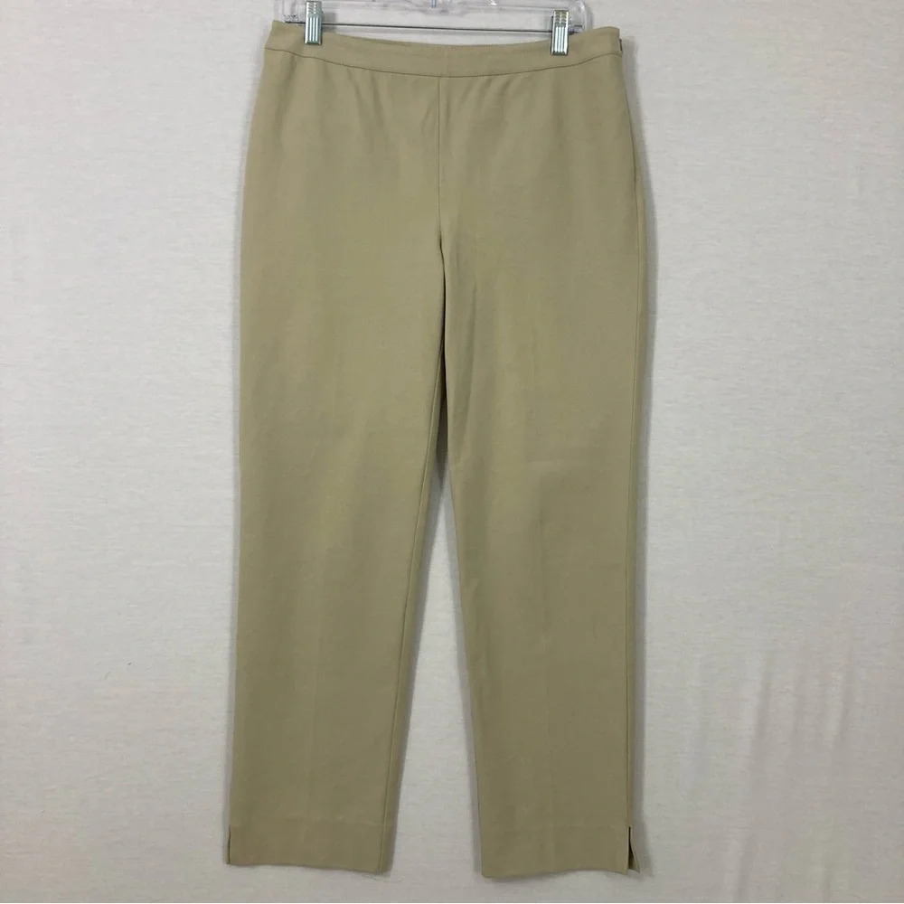 Lafayette 148‎ New York Cream Bleecker Straight Leg Office Career Pants size 8